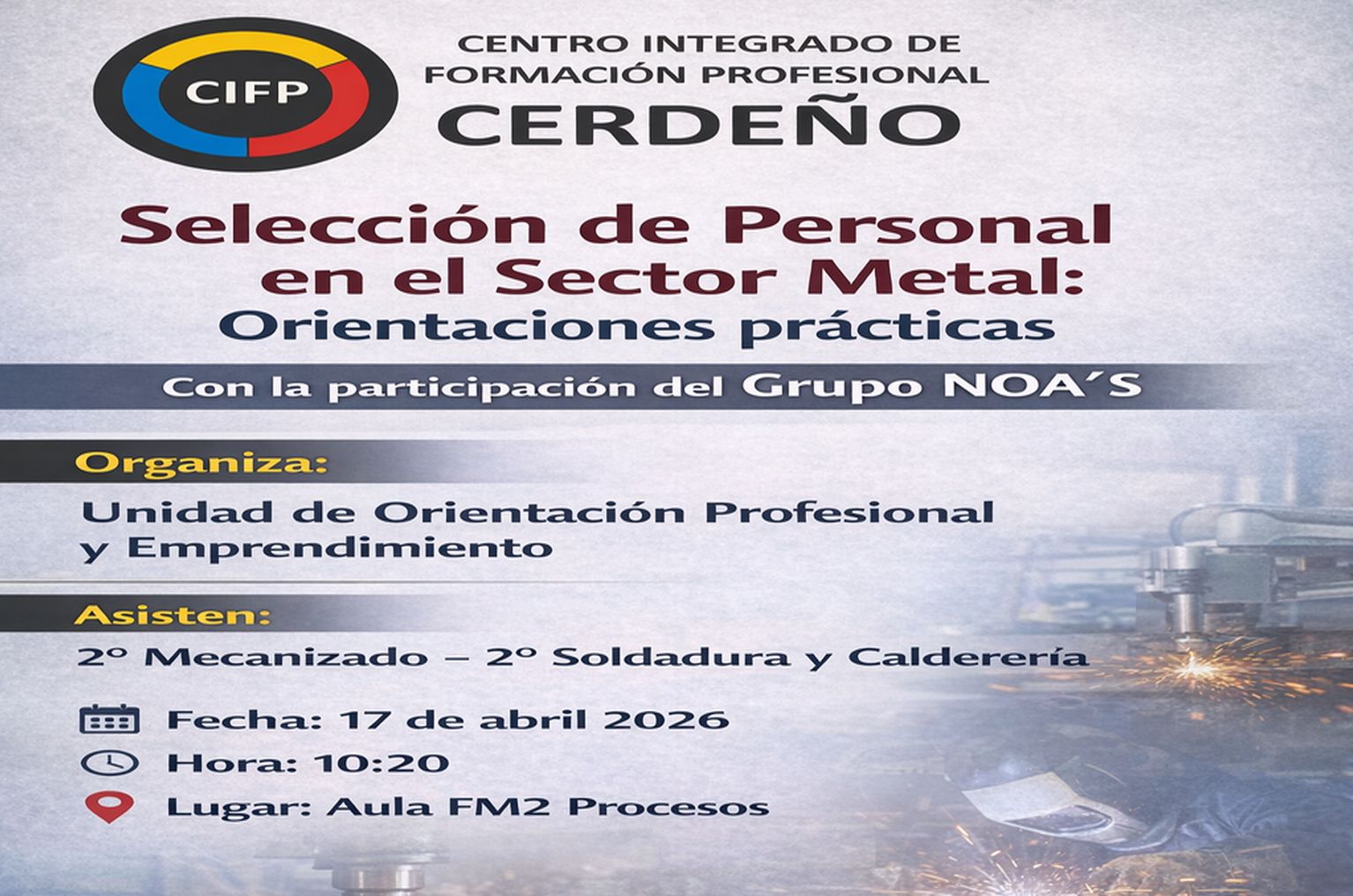 ORIENTA CERDEÑO: SELECCION DE PERSONAL EN SECTOR METAL